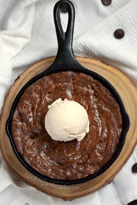 Skillet Brownies for Two from Cooking with Curls