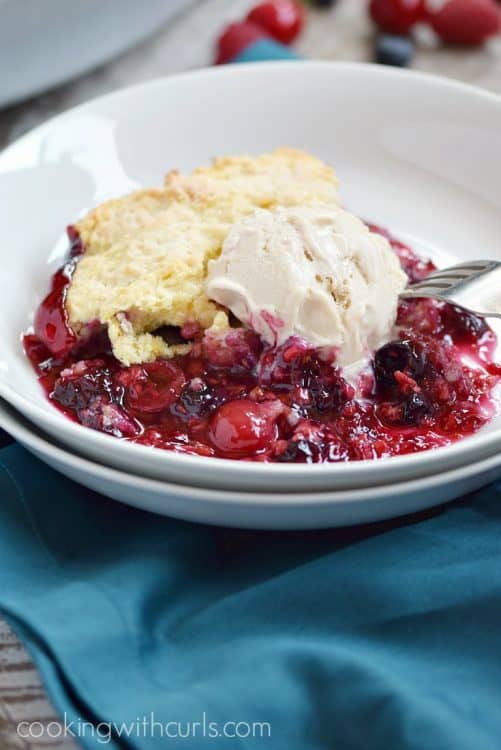 Very Berry Cobbler from Cooking with Curls