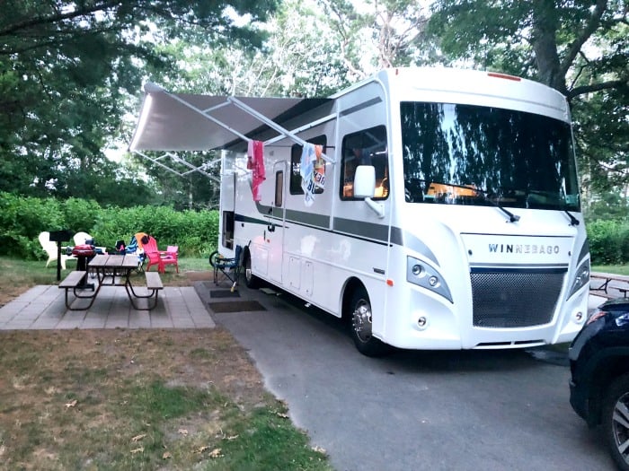 winnebago with awning out