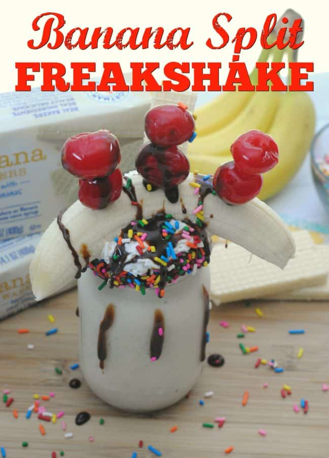 All Natural Banana Split Freakshake hero