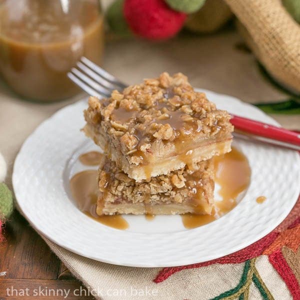 Apple Streusel Bars from That Skinny Chick Can Bake