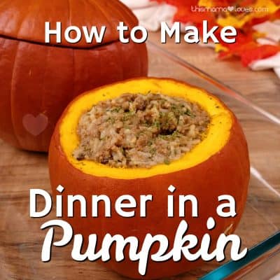 How to make a Meal in a Pumpkin