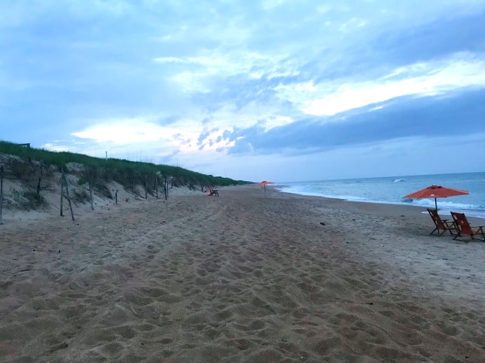 family resort outer banks- sanderling resort beach evening