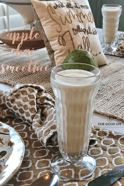 Apple Chai Smoothie from Our Good Life