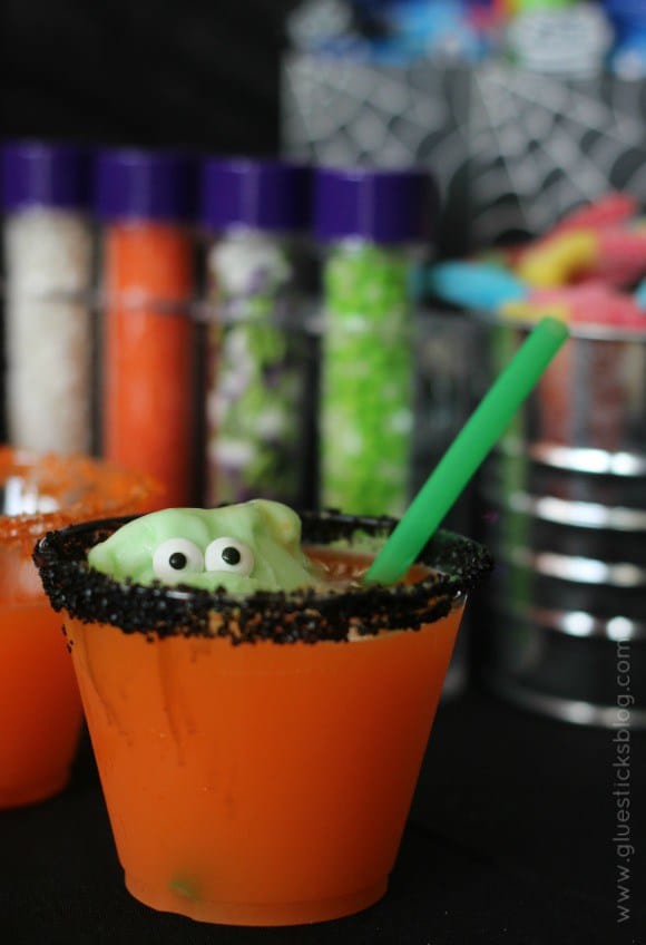 Little Green Monster Halloween Punch from Gluesticks Blog