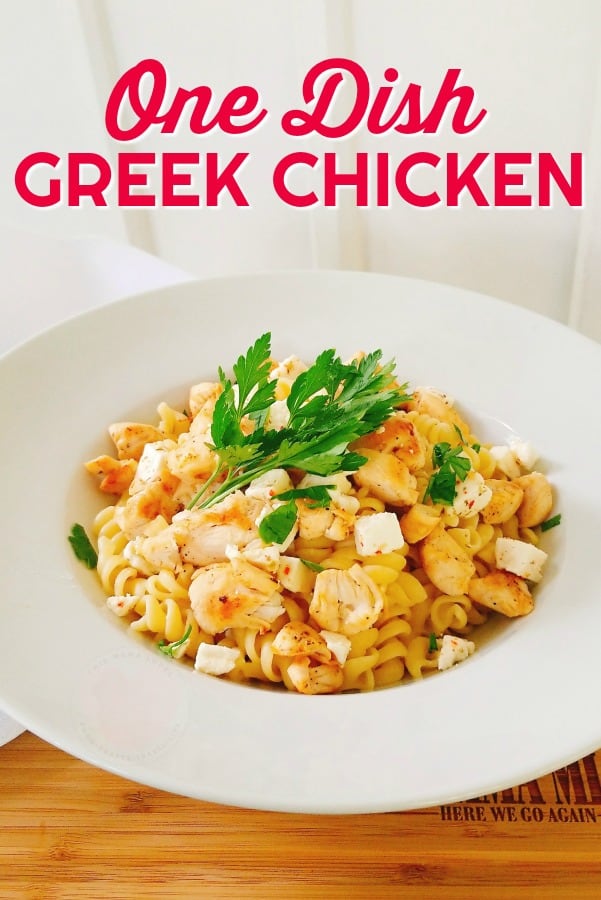 One dish Greek Chicken Dinner