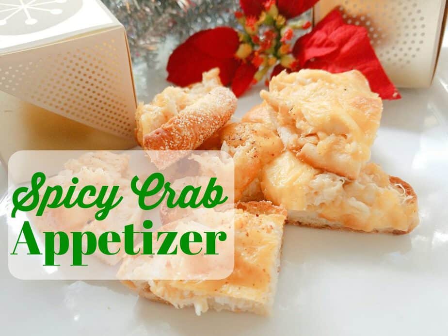 Spicy Crab Appetizer on English Muffins - This Mama Loves