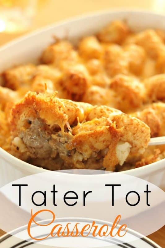 Tater Tot Casserole from Clever Housewife