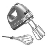Hand Mixer with Turbo Beater II Accessories and Pro Whisk - Contour Silver