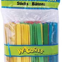 Colored Craft Sticks (with yellow)