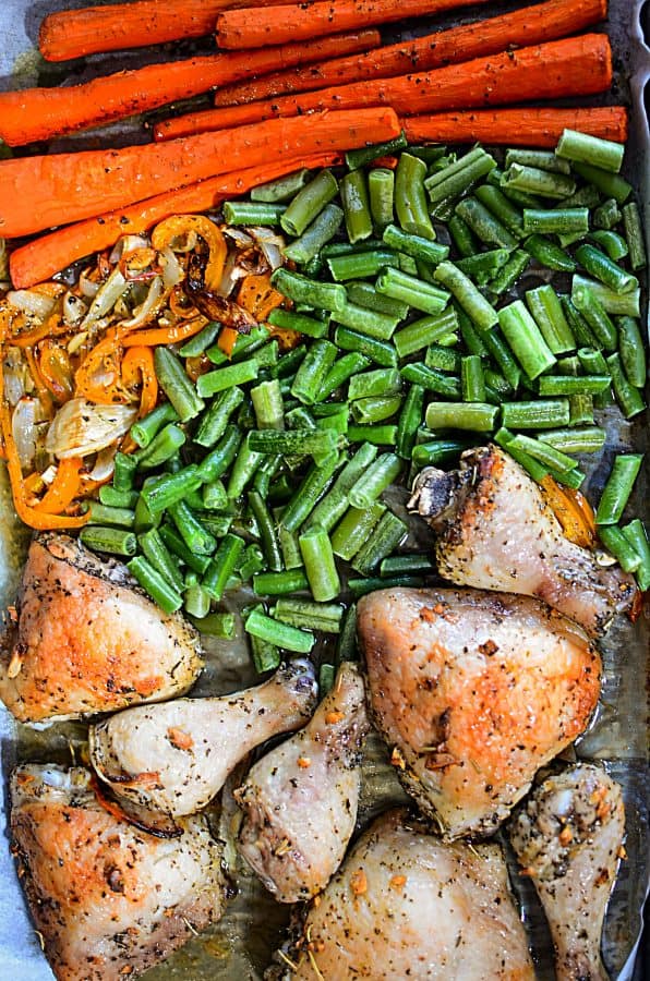 Low Carb Oven Roasted Chicken Sheet Pan Dinner Recipe