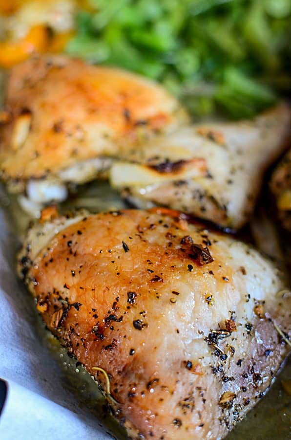 Low Carb Oven Roasted Chicken Sheet Pan Dinner Recipe