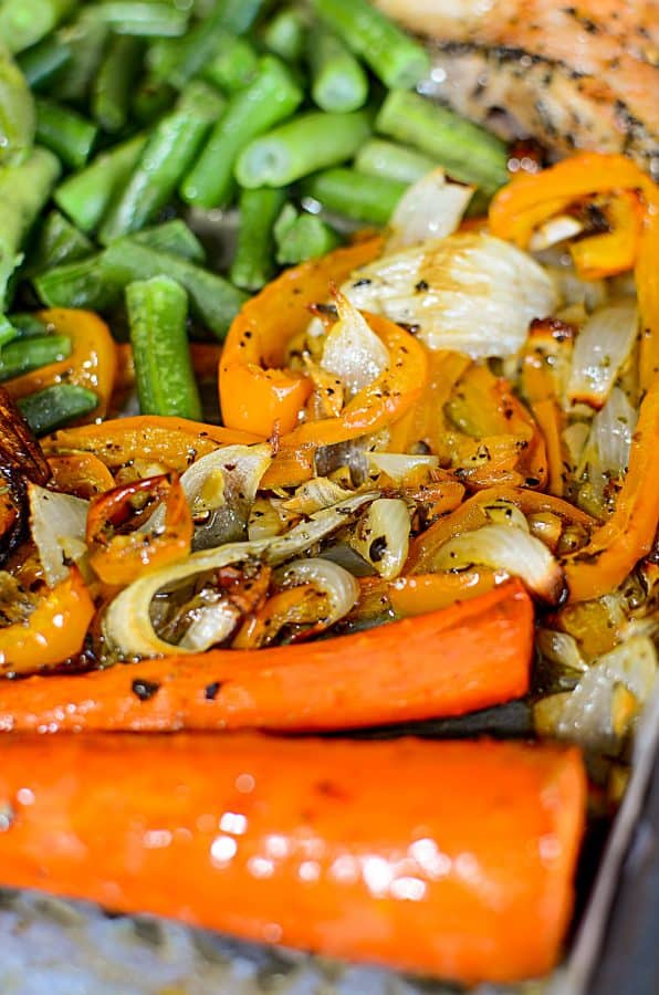 Low Carb Oven Roasted Chicken Sheet Pan Dinner Recipe