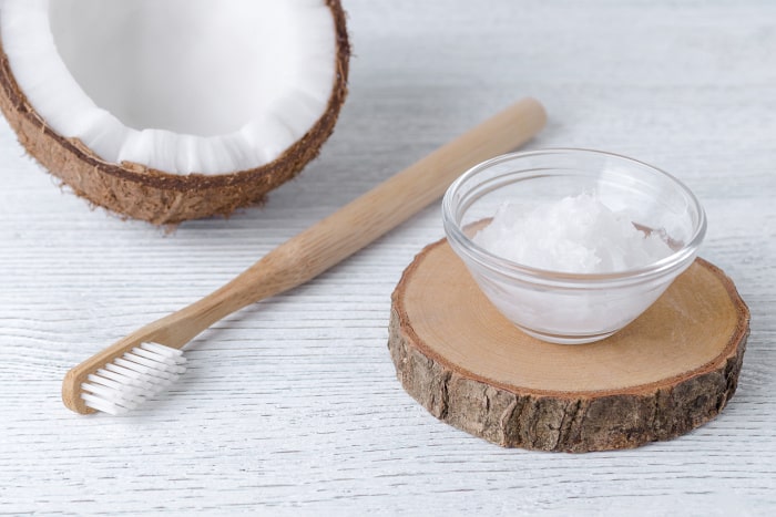 Improve Dental Health coconut oil