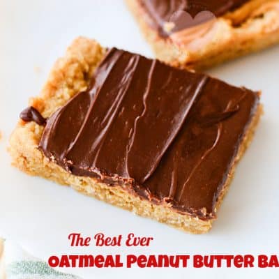 The Best Oatmeal Peanut Butter Bars Recipe EVER