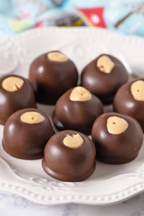 Chocolate Peanut Butter Balls (Buckeye Candy) from Adventures of Mel