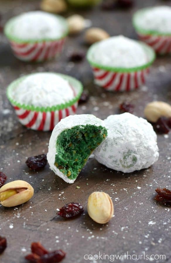 Grinch Snowball Cookies from Cooking with Curls