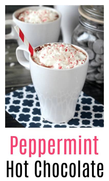 Peppermint Hot Chocolate from Gluesticks Blog