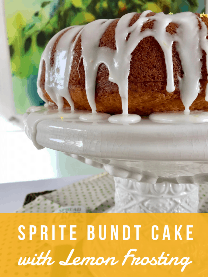 Sprite Bundt Cake with Lemon Frosting from Food Fun Family