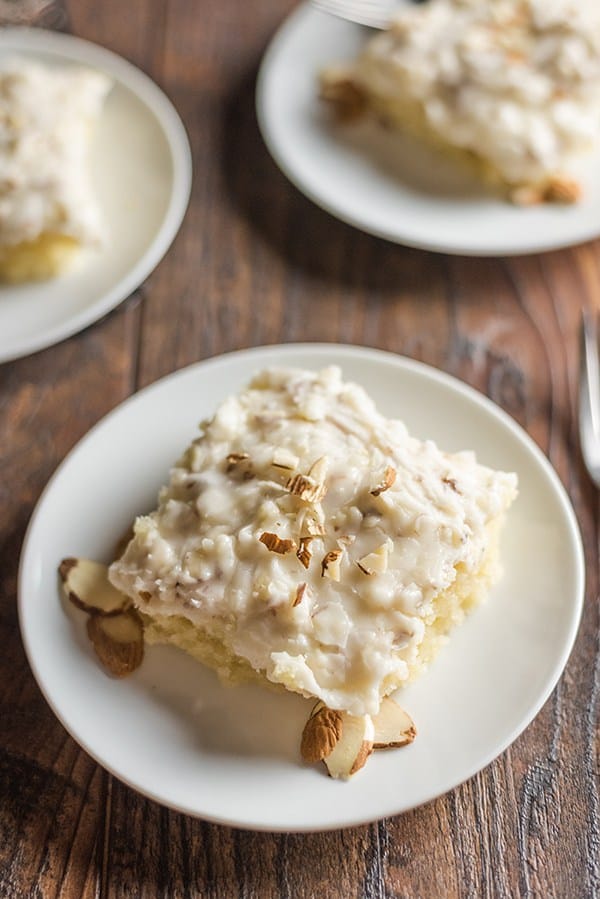 White Texas Sheet Cake from Bunny's Warm Oven