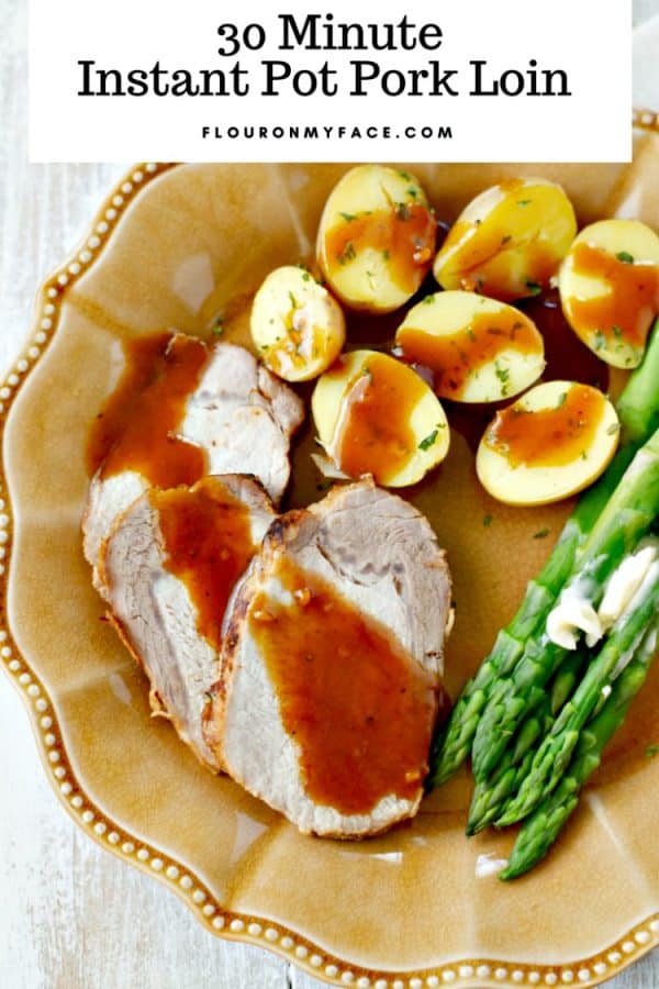 30 Minute Instant Pot Honey Garlic Pork Tenderloin from Flour on My Face