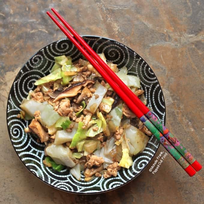 Inside Out Pork Egg Roll Bowls from Flipped Out Food