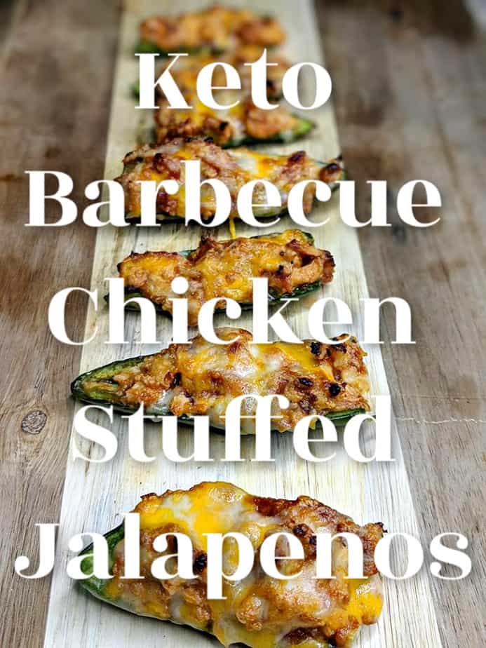 Keto Barbecue Chicken Stuffed Jalapenos low carb jalapenos