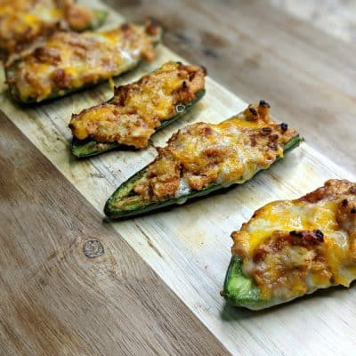 Keto Barbecue Chicken Stuffed Jalapenos
