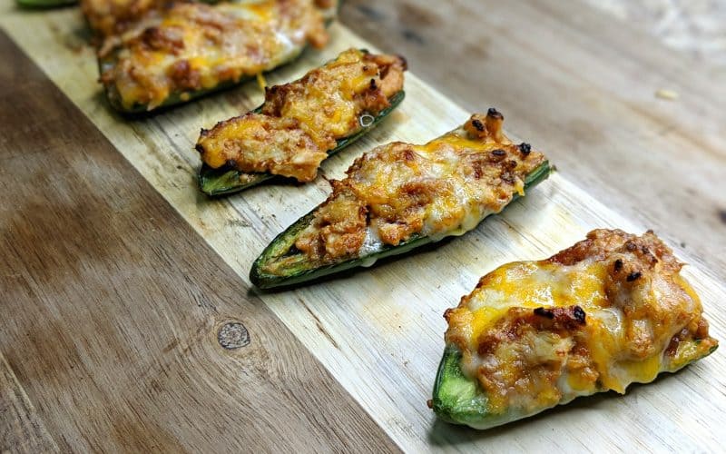 Keto Barbecue Chicken Stuffed Jalapenos low carb jalapenos
