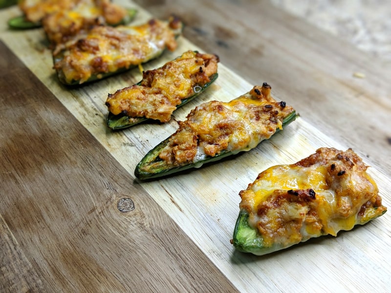 Keto Barbecue Chicken Stuffed Jalapenos low carb jalapenos
