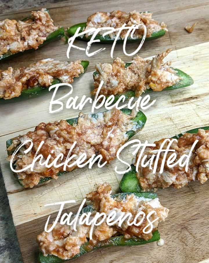 Keto Barbecue Chicken Stuffed Jalapenos low carb jalapenos c