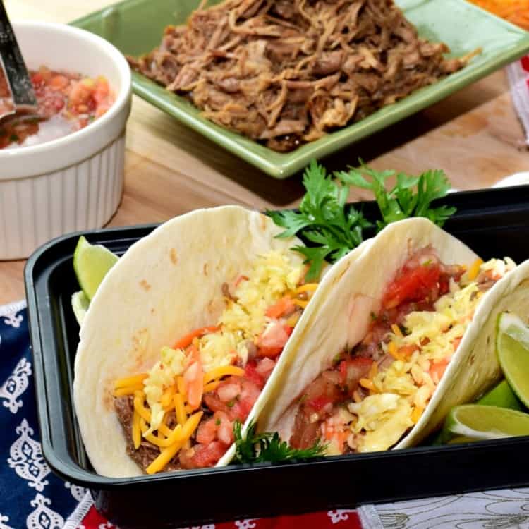 Pulled Pork Street Tacos from A Proverbs 31 Wife