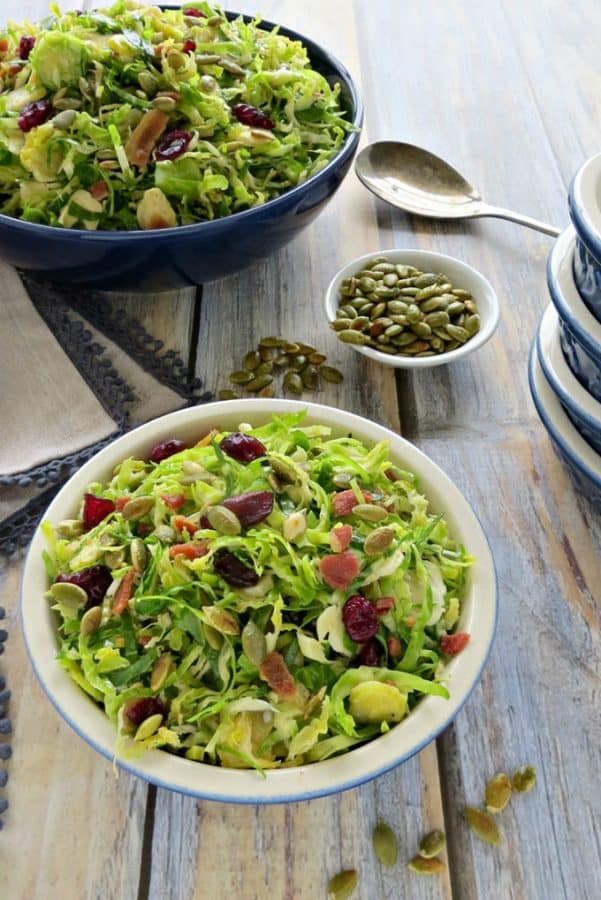 Shaved Brussels Sprouts Salad from 5 Minutes for Mom