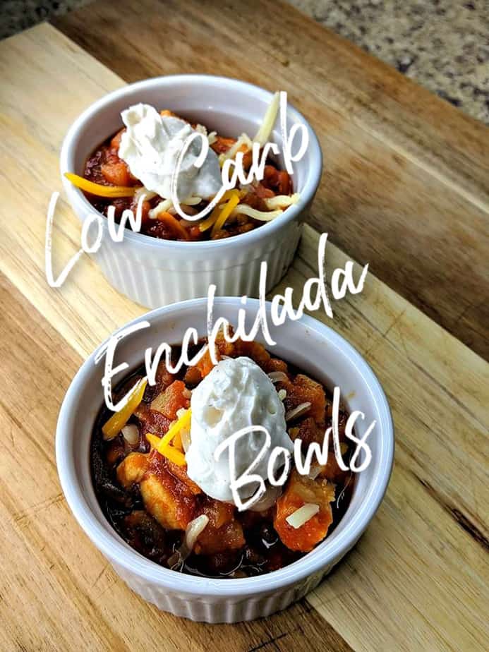 low carb keto enchilada bowls