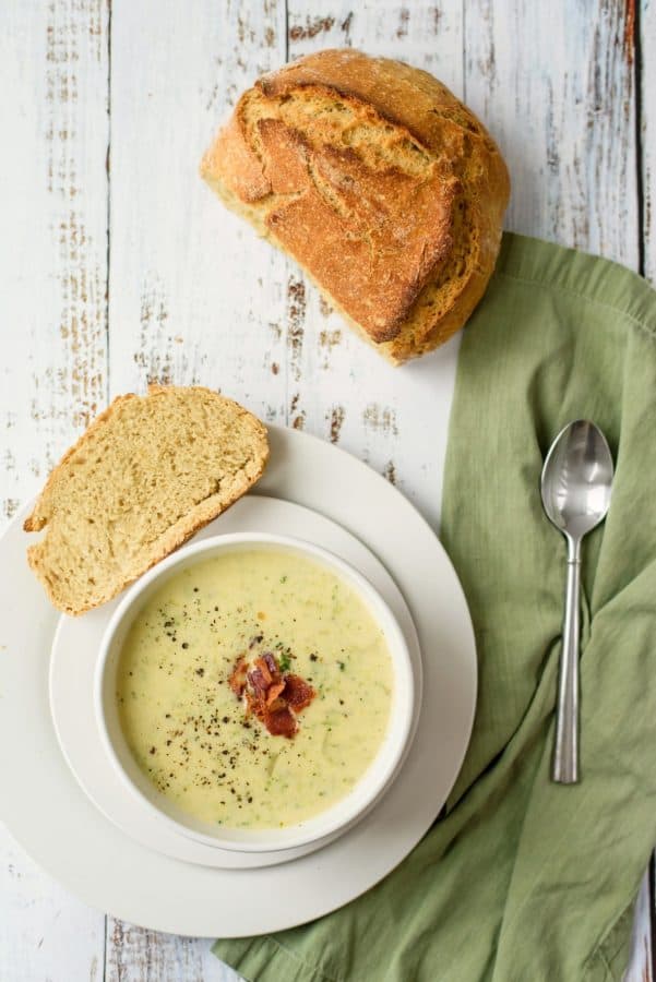 Cheesy Broccoli Soup from Bunny's Warm Oven