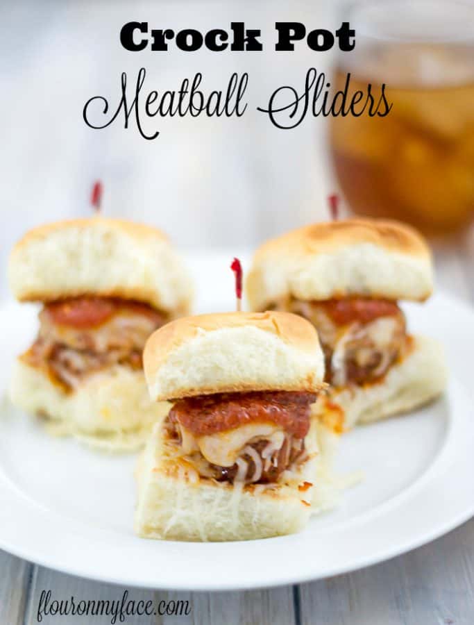 Crock Pot Meatballs Sliders from Flour on My Face