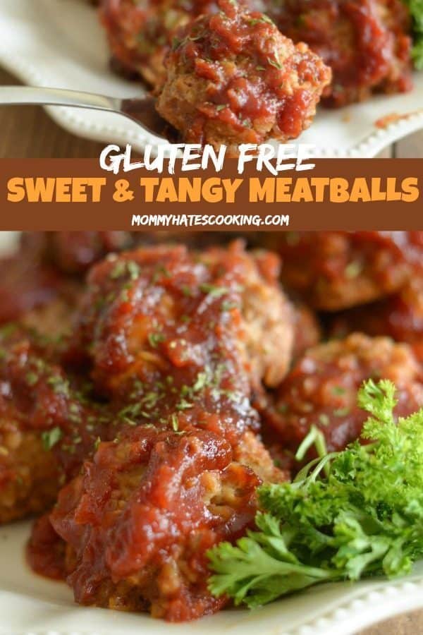 Gluten Free Sweet and Tangy Meatballs from Mommy Hates Cooking