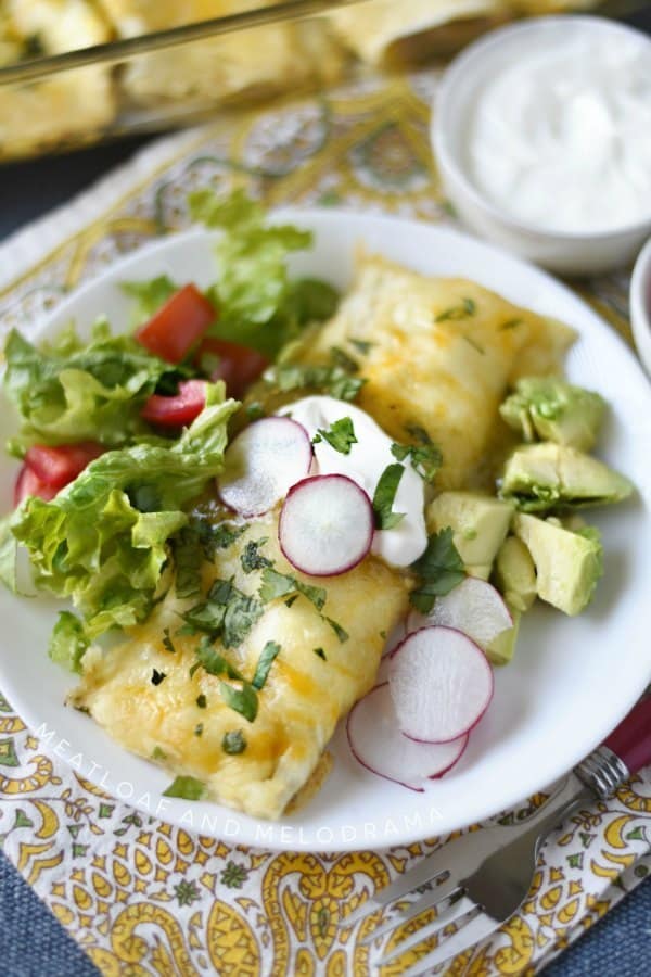 Instant Pot Creamy Chicken Enchiladas from Meatloaf and Melodrama