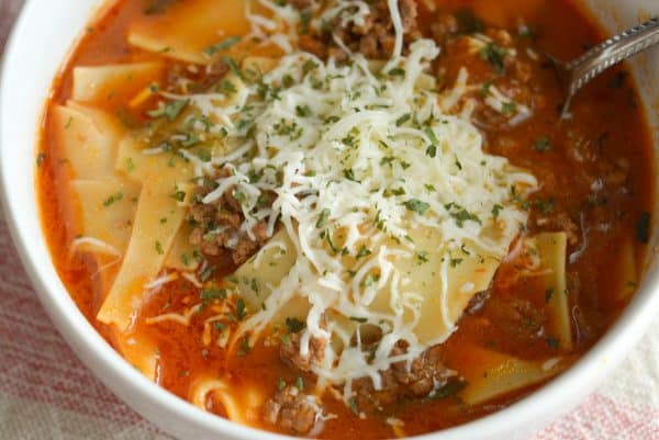 Instant Pot Lasagna Soup from Mommy Hates Cooking