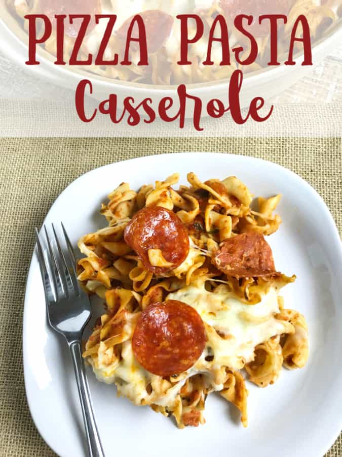 Pizza Pasta Casserole Recipe TML