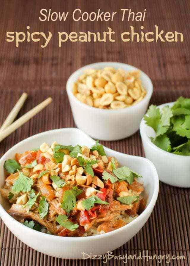 Thai Spicy Peanut Chicken from Dizzy Busy and Hungry