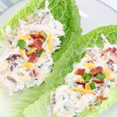 Loaded Chicken Lettuce Wraps