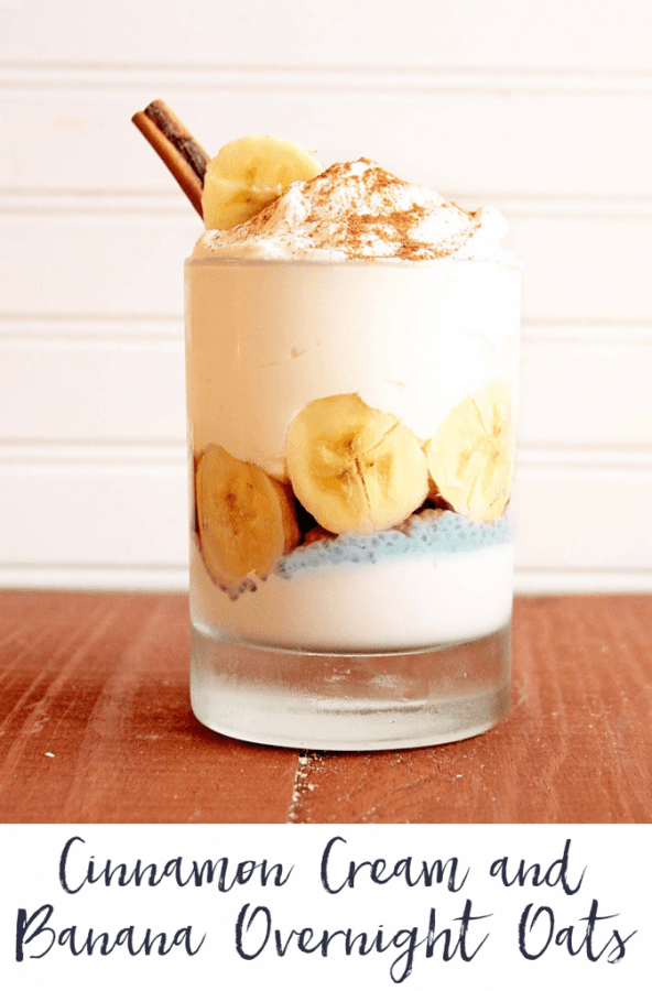 Cinnamon Cream and Banana Overnight Oats from Busy Being Jennifer