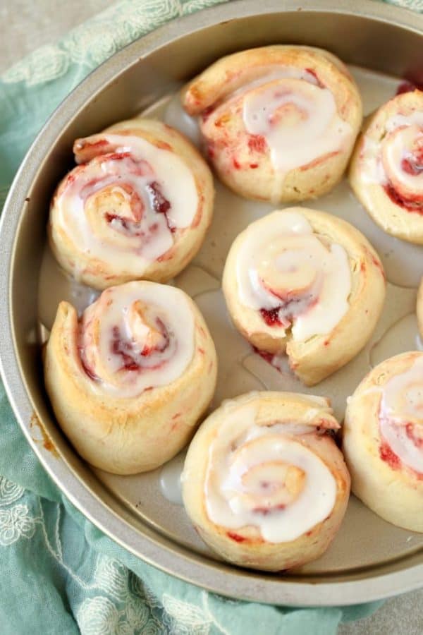 Strawberry Sweet Rolls from 5 Minutes for Mom