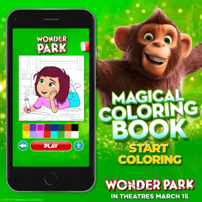 Wonder Park Activities - Coloring Book