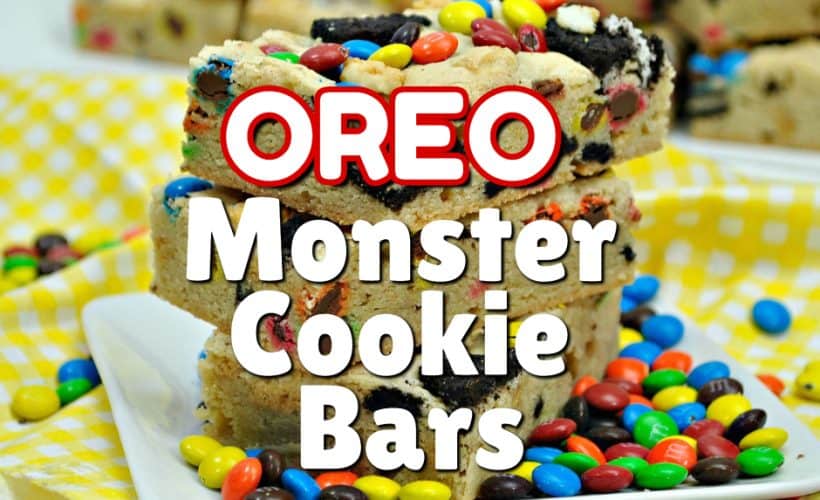 Oreo Monster Cookie Bars Recipe This Mama Loves