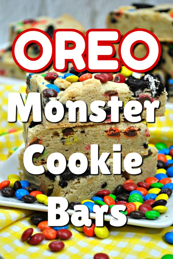 Oreo Monster Cookie Bars Recipe This Mama Loves