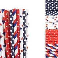 4th of July Paper Straws