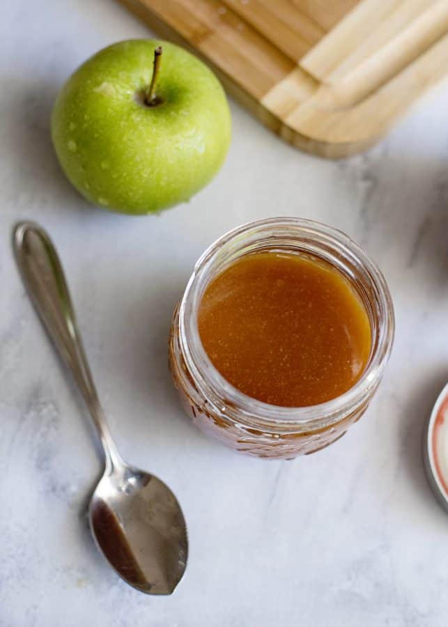 easy homemade caramel sauce for crisp or ice cream