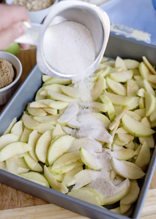 how to make apple crisp in the pan